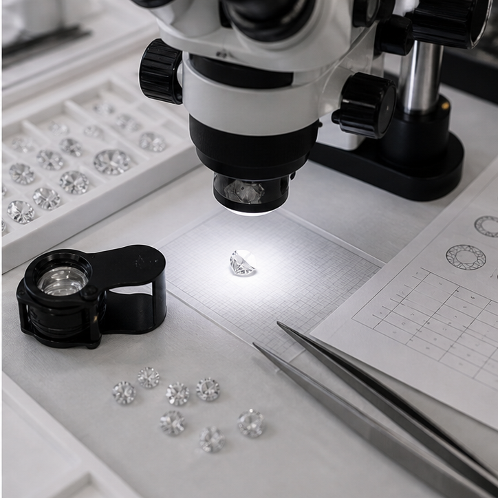 Gemstone grading.