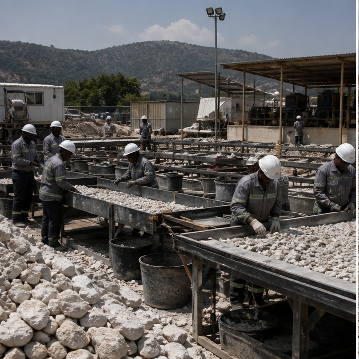 Mining workforce.