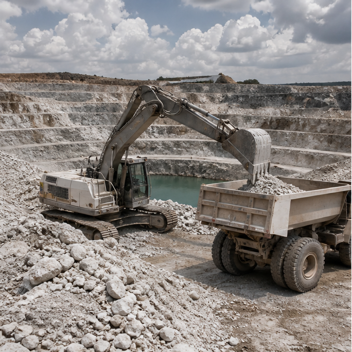 Mining operations.