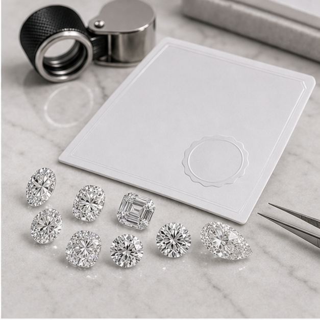 Certified diamonds.